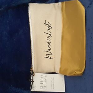 (Free/purchase $15&up) Wanderlust Makeup Bag - Blush Peony